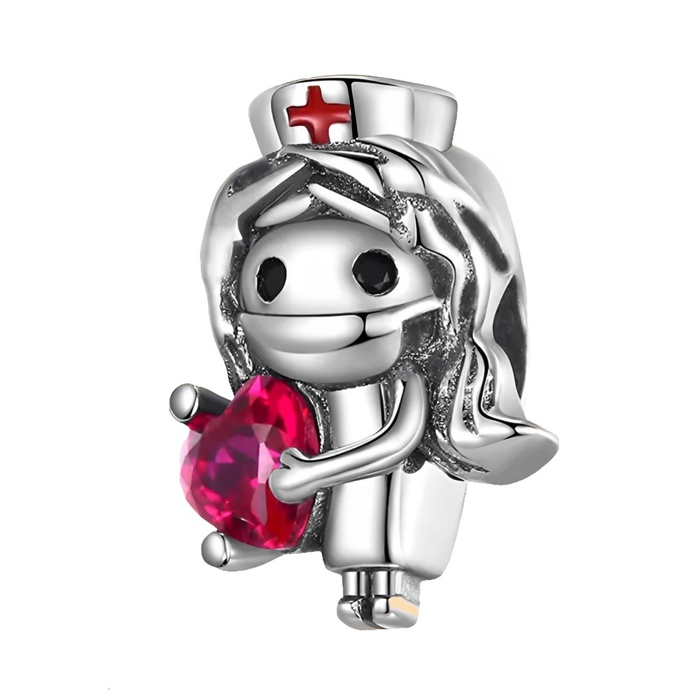 Linx Nurse and Zircon Heart Charm